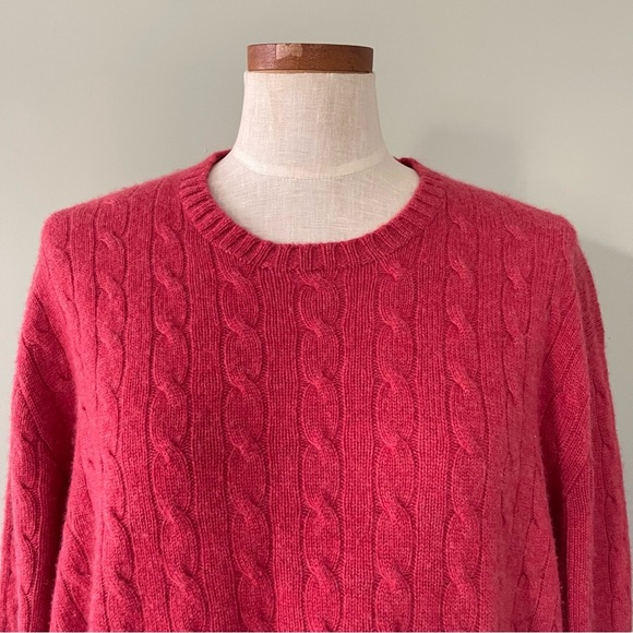 Vintage Polo Ralph Lauren Men’s cable knit sweater 100% Cashmere size XL - Picture 2 of 5